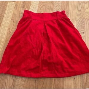 Vintage Honors Red corduroy Skirt girls 12